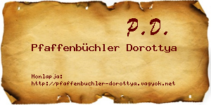 Pfaffenbüchler Dorottya névjegykártya