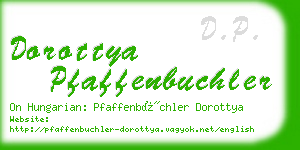dorottya pfaffenbuchler business card
